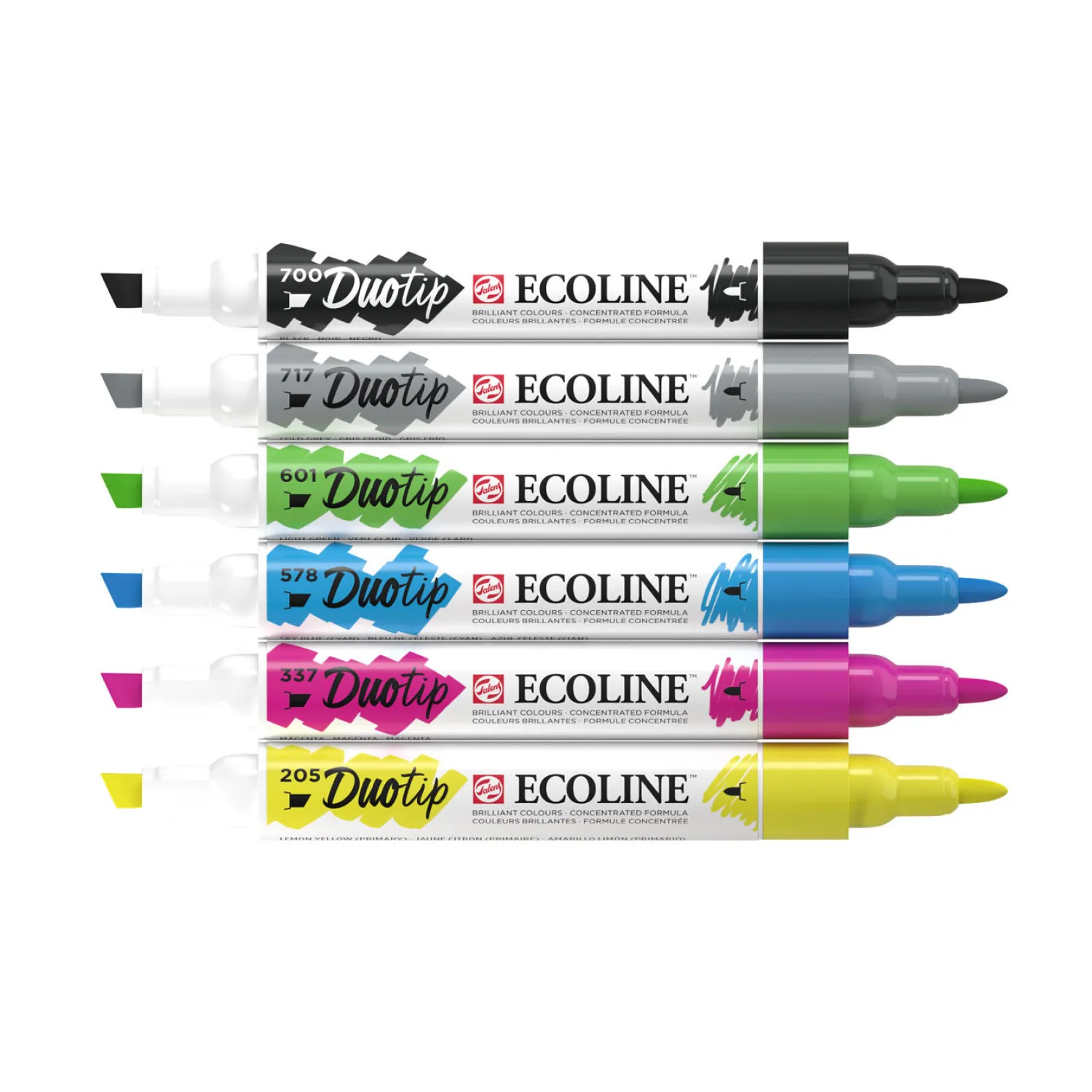 Ecoline Duotip Markers Basisset, 6dlg.-Talens