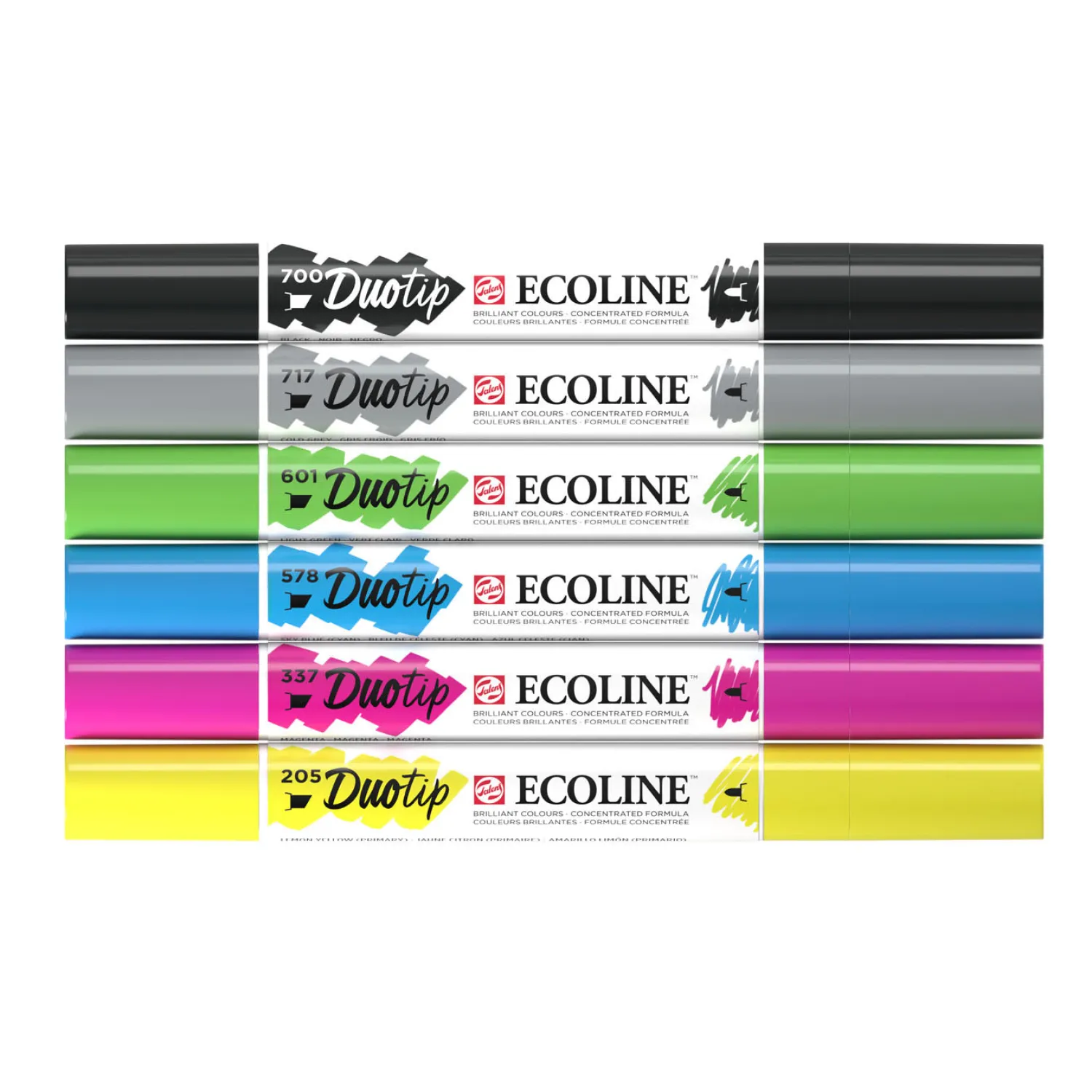 Ecoline Duotip Markers Basisset, 6dlg.-Talens