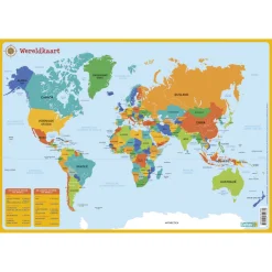 Educatieve onderlegger - Wereldkaart>Deltas Clearance