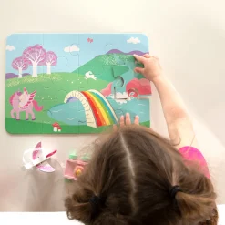 Eenhoorn Houten Speelfiguren & Puzzel in Opbergkoffer><noscript><img width=