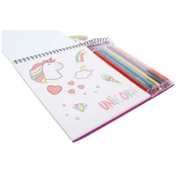 Eenhoorn Kleurboek met 12 Potloden, Sjablonen en Stickers> Outlet