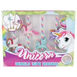 Eenhoorn Potloden met Gum en Puntenslijper> Outlet