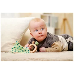 Eichhorn Baby HIPP Houten Bijtring met Knuffeldoekje Hot