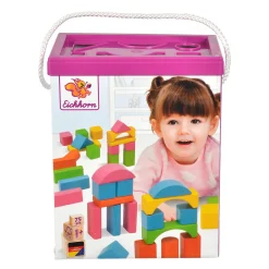 Houten Blokken Gekleurd, 75dlg.>Eichhorn