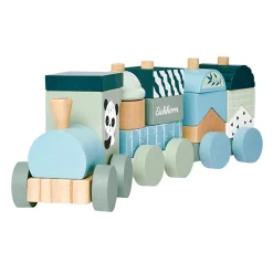 Houten Blokkentrein Panda, 16dlg.-Eichhorn Best