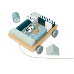 Houten Blokkenwagen Panda><noscript><img width=
