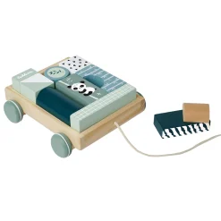 Houten Blokkenwagen Panda><noscript><img width=