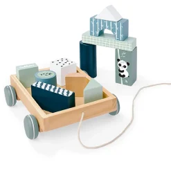 Houten Blokkenwagen Panda><noscript><img width=