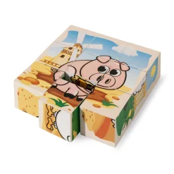 Houten Blokpuzzel Boerderij><noscript><img width=