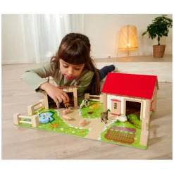 Houten Boerderij met Accessoires, 20dlg.><noscript><img width=