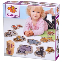 Houten Dierenpuzzel, 16st.-Eichhorn Hot