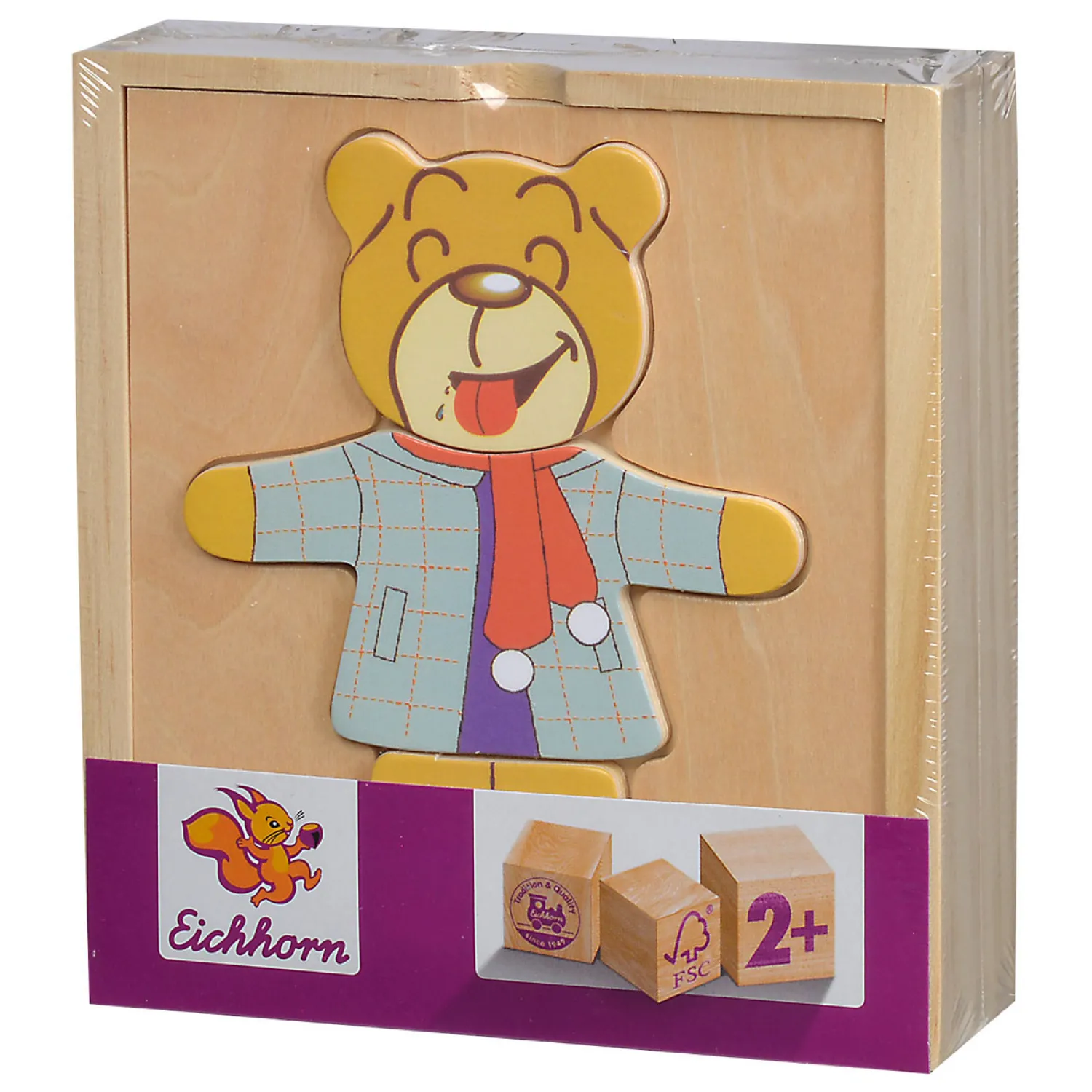 Houten Puzzel Beer, 20st.-Eichhorn Clearance