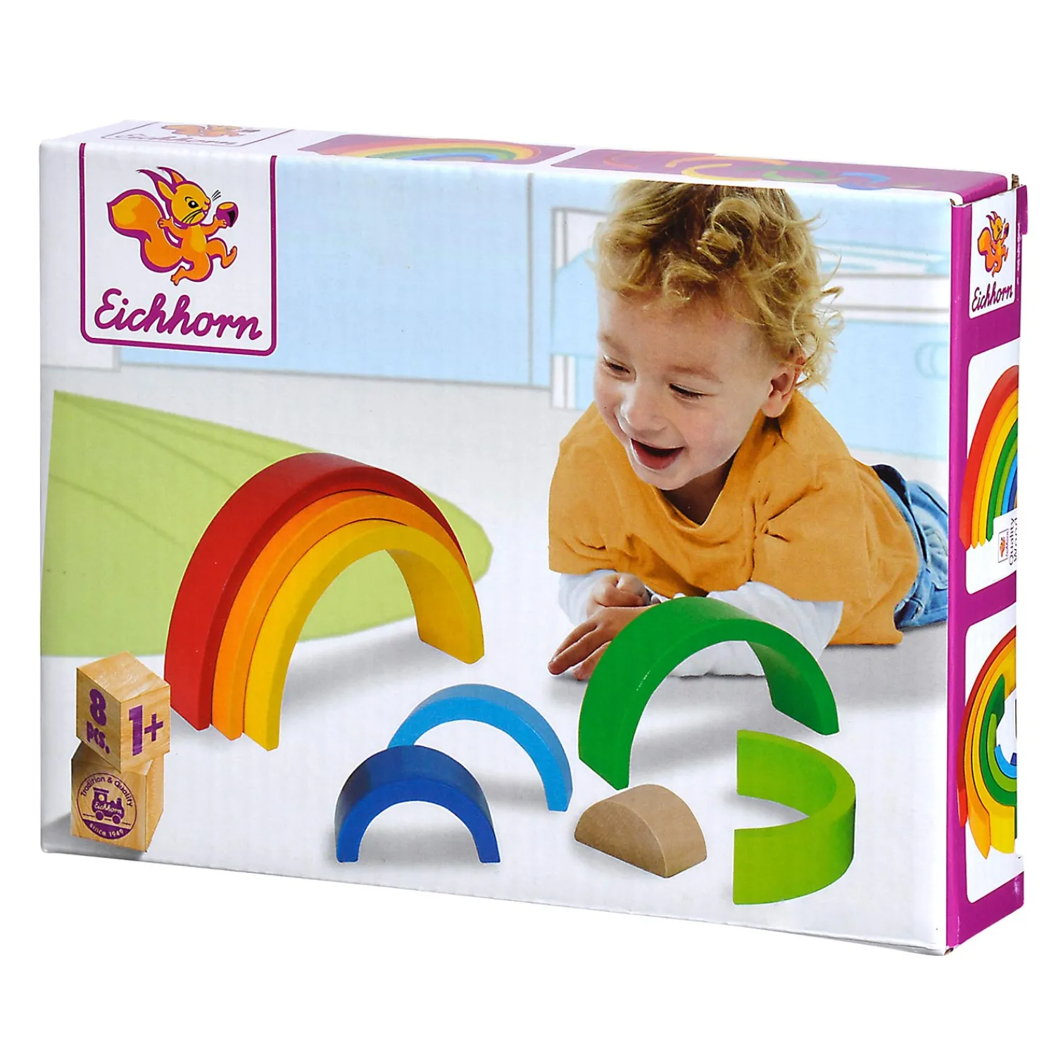 Eichhorn Houten Stapelregenboog, 8dlg. Hot