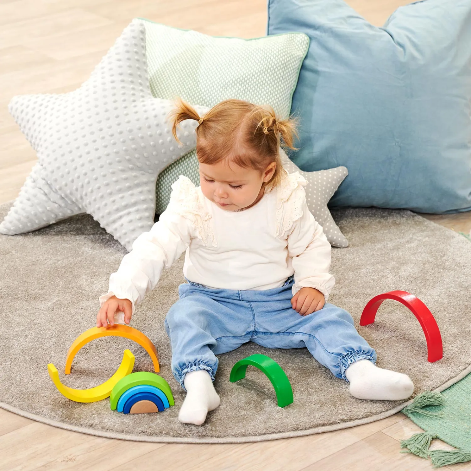 Eichhorn Houten Stapelregenboog, 8dlg. Hot