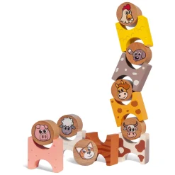Houten Stapelspel Boerderijdieren, 14dlg.><noscript><img width=