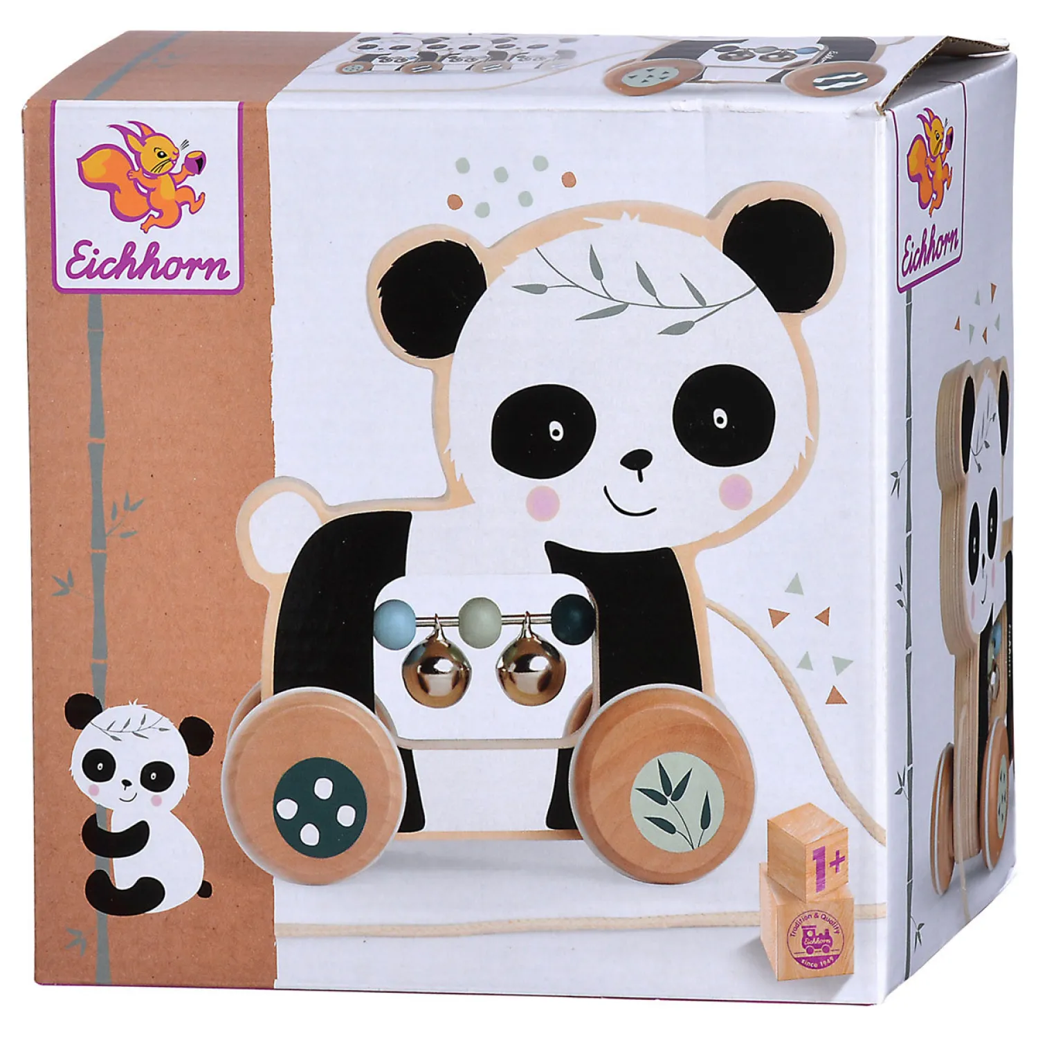 Houten Trekdier Panda>Eichhorn