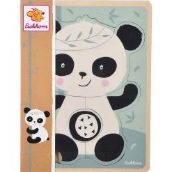 Houten Vormenpuzzel Panda, 5st.>Eichhorn