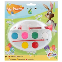 Grafix Eierverfmolen met Verf en Penseel Hot