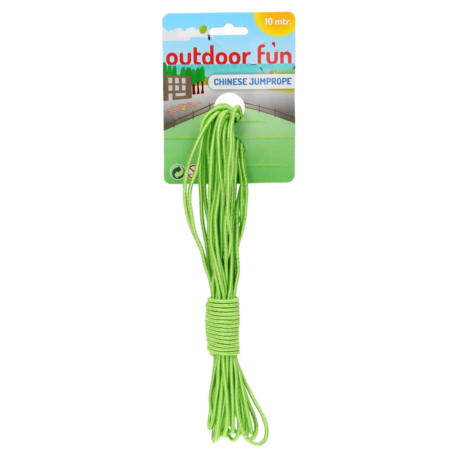 Elastiekenspel 10 meter - Groen-Outdoor Fun Best