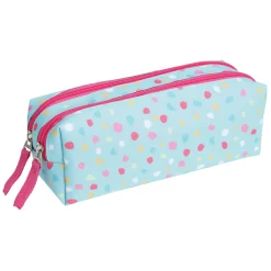 Etui met Stippen Dubbele Rits> New