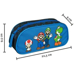 Etui Super Mario Blauw met Rits>Undercover Outlet
