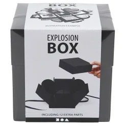 Explosion Box Geschenkdoos Zwart Set-Creativ Company