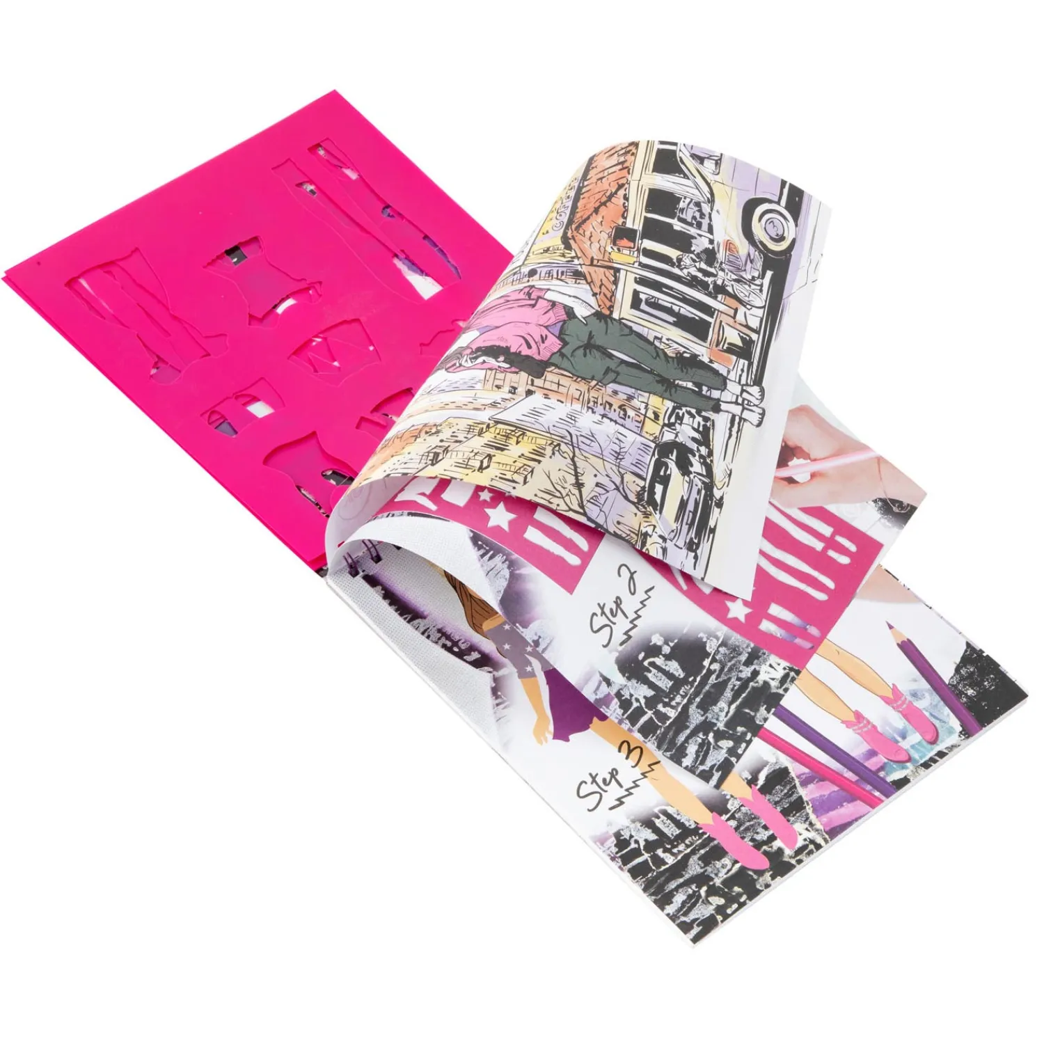 Grafix Fashion Design Stickerboek + Stencils