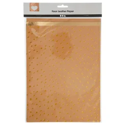 Creativ Company Faux Leather Papier, 3 Vellen