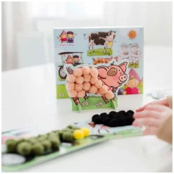 Fien & Teun Pompom Plakken-Bambolino Toys Clearance