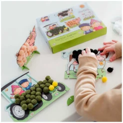 Fien & Teun Pompom Plakken-Bambolino Toys Clearance