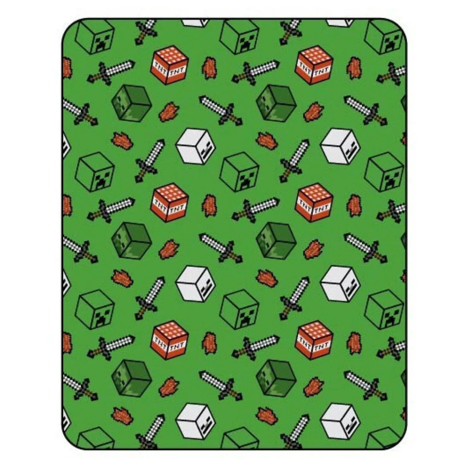 Flanel Deken Minecraft, 110x150cm Clearance