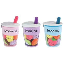 Fluffy Menu Knuffel Pluche - Smoothie Beker met Fruit, 26cm- Discount
