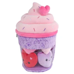 Fluffy Menu Pluche Ijsje met 4 Hartjes - 36cm