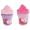Fluffy Menu Pluche Ijsje met 3 Hartjes - 25cm- Outlet