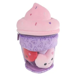 Fluffy Menu Pluche Ijsje met 3 Hartjes - 25cm- Outlet