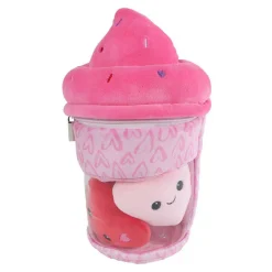Fluffy Menu Pluche Ijsje met 3 Hartjes - 25cm- Outlet