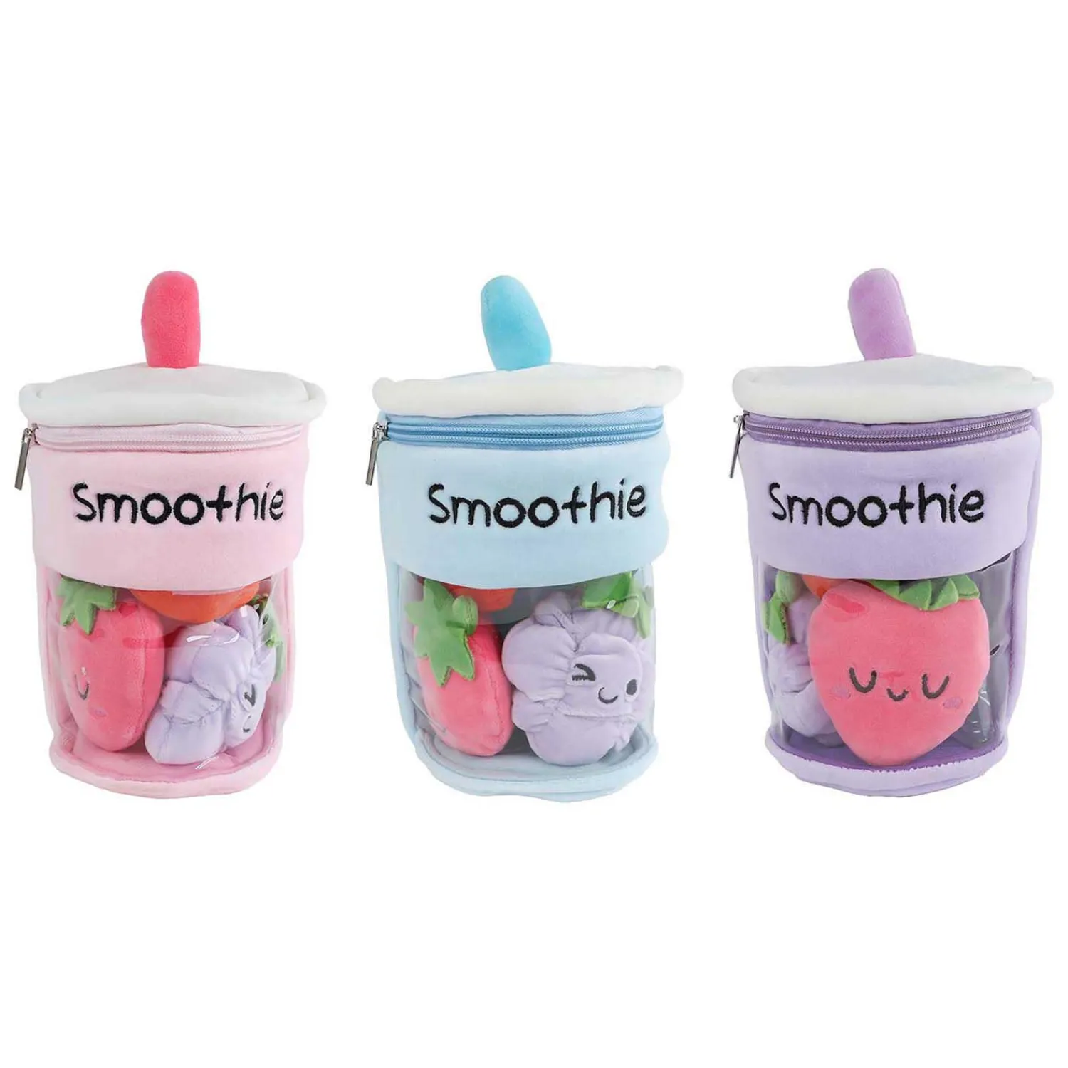 Fluffy Menu Pluche Smoothie met Fruit - 20cm- Outlet