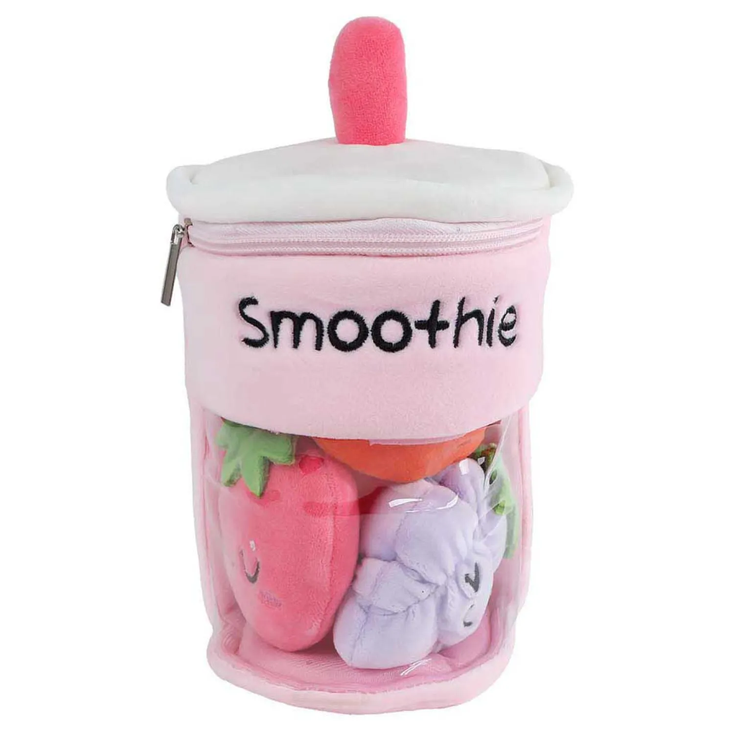 Fluffy Menu Pluche Smoothie met Fruit - 20cm- Outlet