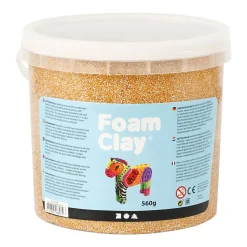 - Metallic Goud, 560gr.-Foam Clay