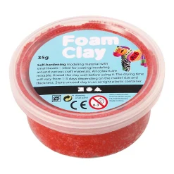 - Rood, 35gr.-Foam Clay Best
