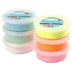 Foam Clay Pastel Kleuren Glitter, 6x14gr.>Creativ Company