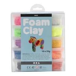 Foam Klei - Basiskleuren, 10x35gr-Creativ Company Clearance