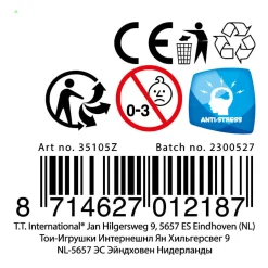 Toi-Toys Fun Knijpbal  Night Gevuld met Glittergel, 6cm Sale