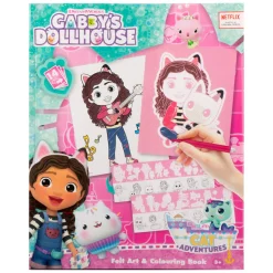 Gabby's Dollhouse Viltkunst & Kleurboek-Canenco New