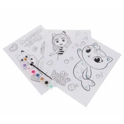 Gabby's Poppenhuis - Schilderen op Nummer - incl. 7 Kleuren Verf en Penseel> New