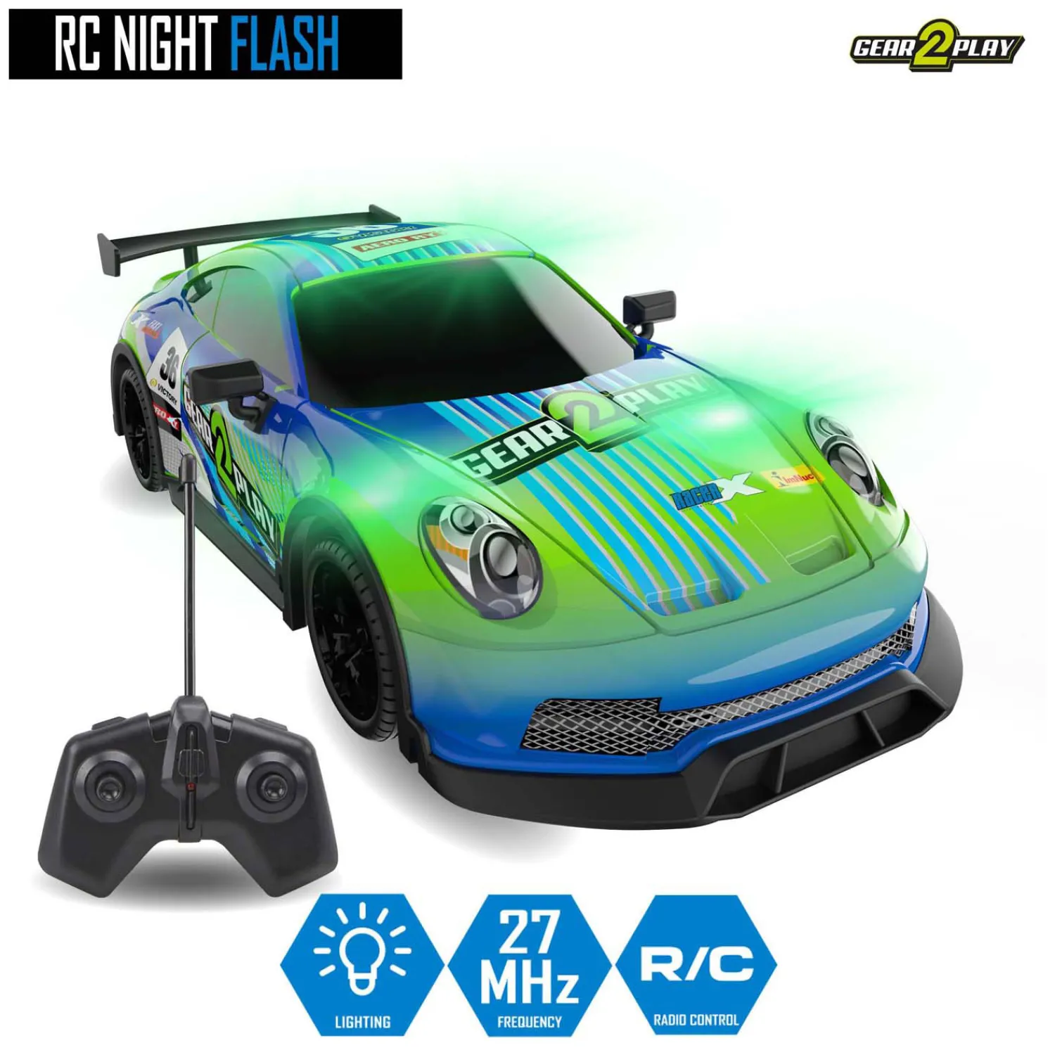 RC Night Flash Bestuurbare Auto>Gear2play