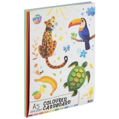 Gekleurd Karton A5, 40 Vellen 10 Kleuren>Creative craft group Discount