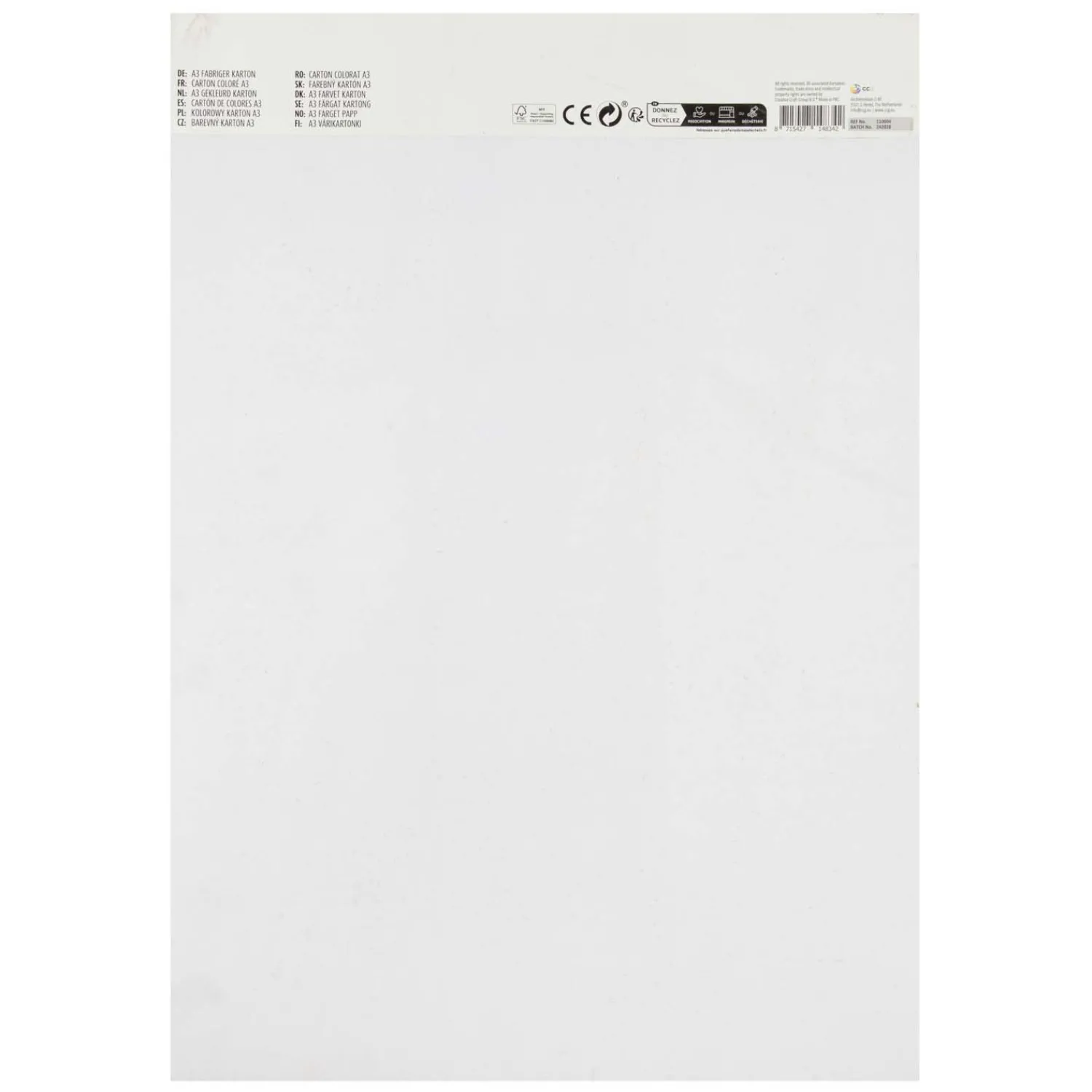 Gekleurd karton A3, 10 vellen - 10 kleuren, 300 gsm>Creative Craft Group Sale
