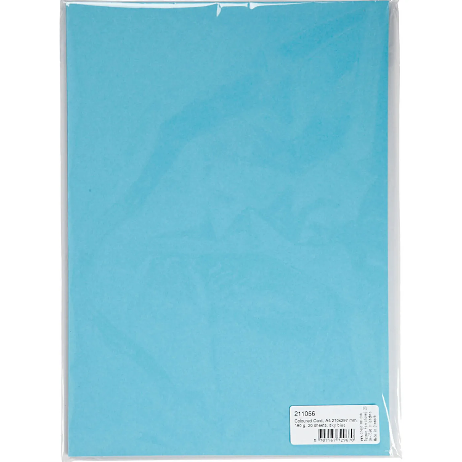 Gekleurd Karton Hemelsblauw A4, 20 vel-Creativ Company Sale