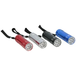 Gekleurde Aluminium Zaklamp - 9Led> Hot
